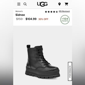 UGG Sidnee Boot Size 7